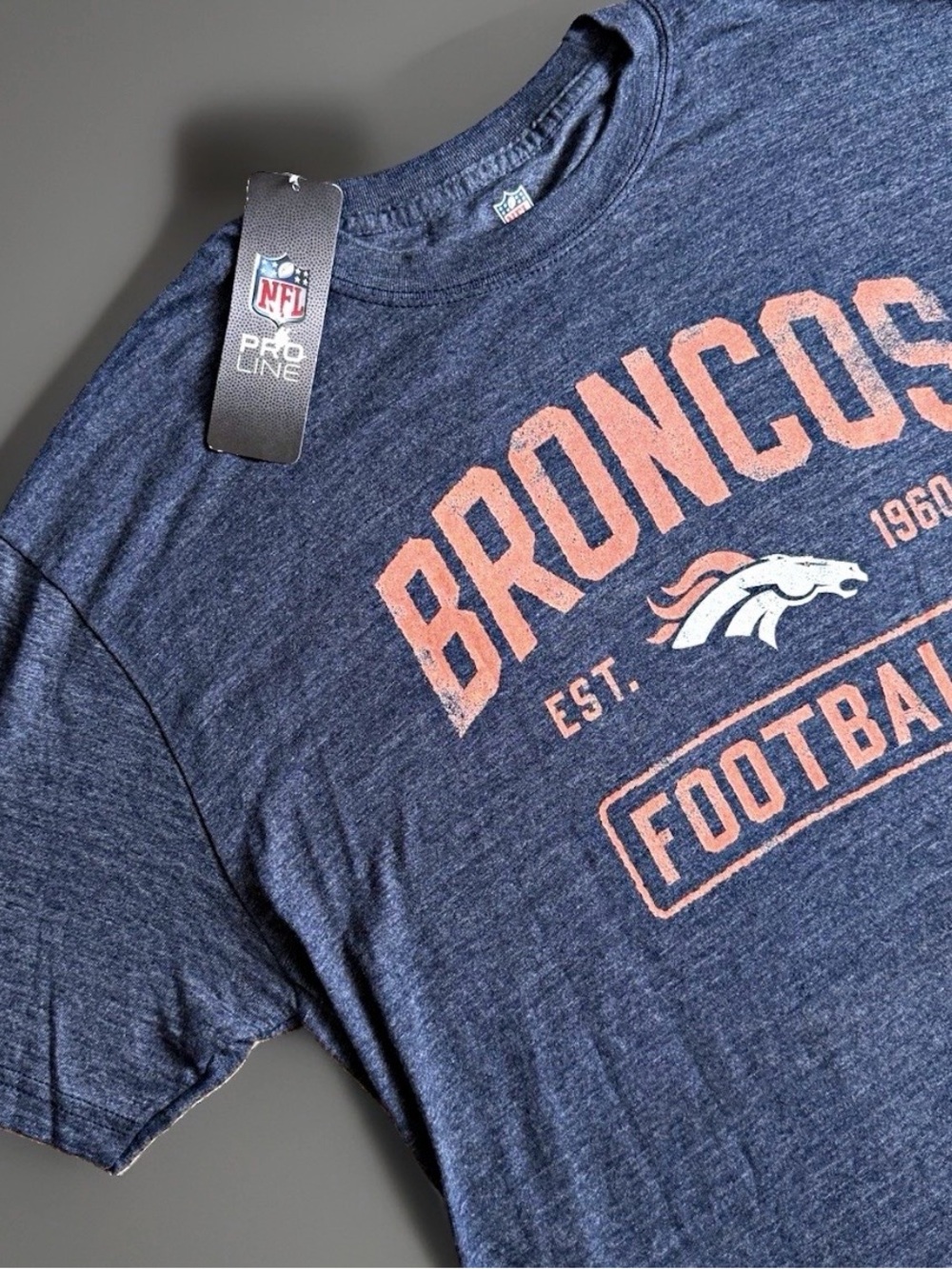 NFL Pro Line Denver Broncos Simmons #31 Men's T-Shirt Size L Navy NWT Football